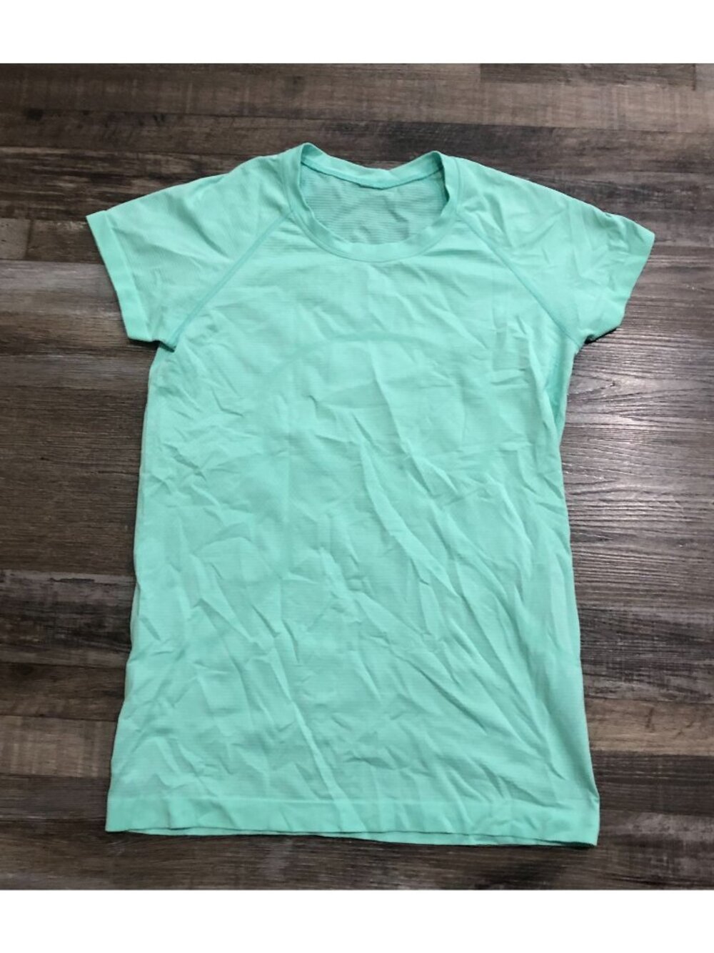 Lululemon Swiftly Tee Womens Size 10 Blue Green Athletic T Shirt